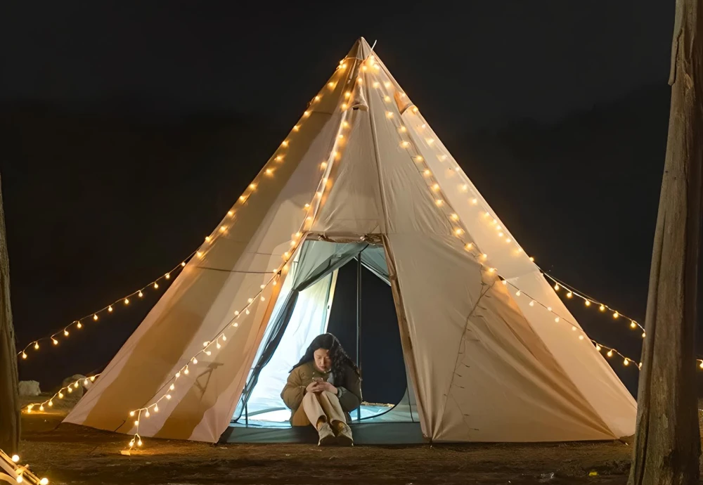 pyramid style tent